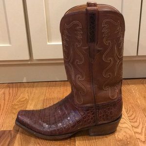Lucchese handmade caiman belly boots